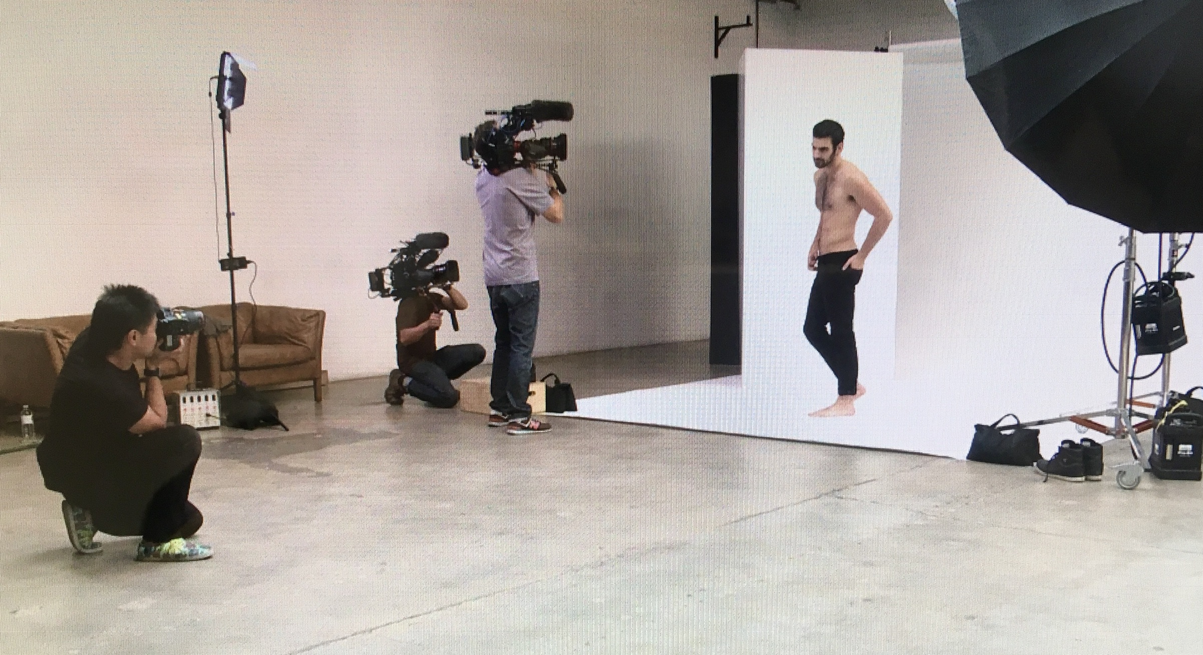 Directing a studio shoot